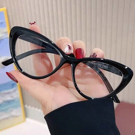 Cat Eye Eyeglasses Clear Glasses Accessories Christmas Black