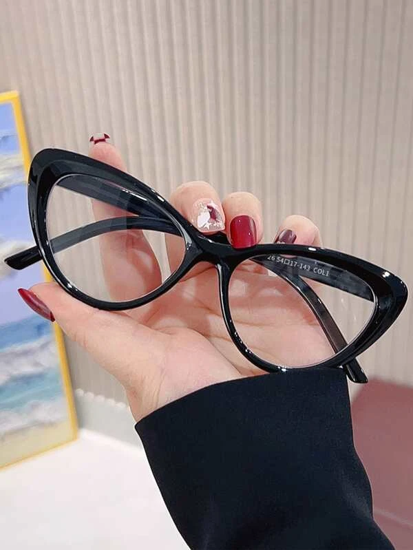 Cat Eye Eyeglasses Clear Glasses Accessories Christmas Black