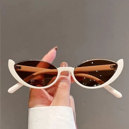 1Pair Women Cat Eye Fashion Glasses For Decoration Street Shades Beach Accessories Beach Accessories For Women Glasses Shades Brown