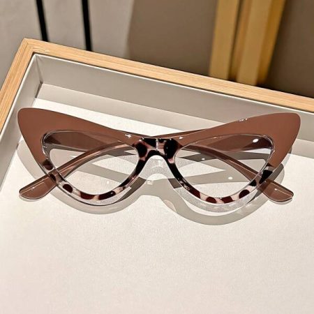 1pair Y2K Cat Eye Transparent Lens Glasses For Women, Prop Wear,Computer,Reading Blue Light Glasses Accessories For Women Clear