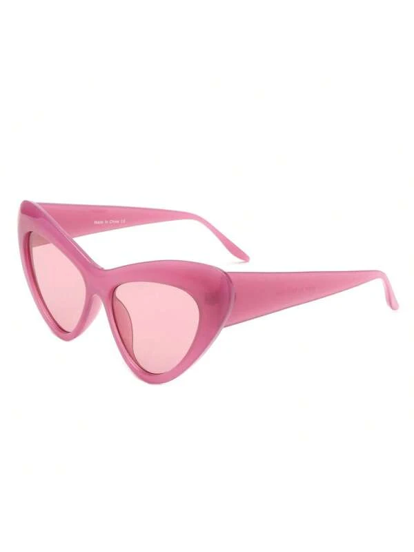 High Pointed Cat Eye Fashion Sunglasses For Women Pink